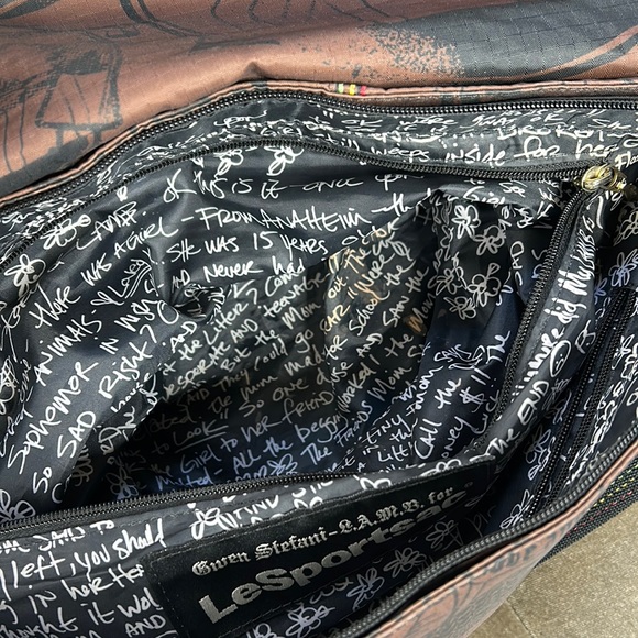 L.A.M.B. Gwen Stefani LeSportSac Y2K Vintage retired school large messenger bag - Picture 9 of 17